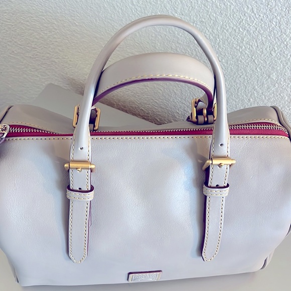 Dooney & Bourke Florentine Olivia Satchel / Light Taupe - Picture 10 of 14